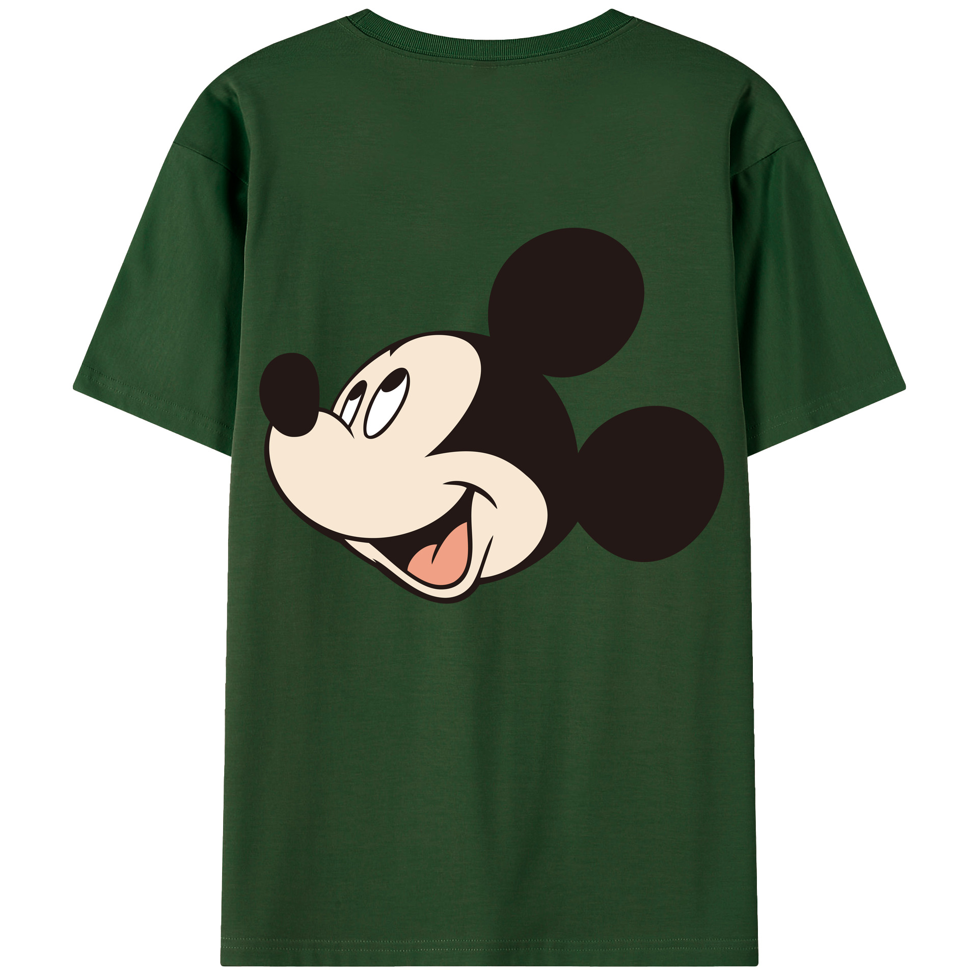 （画像用） ミッキーマウス Mickey Mouse 綿100％半袖Tシャツ（背面プリント）